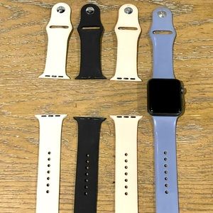 Apple smart watch 42 mm with interchangeable bands